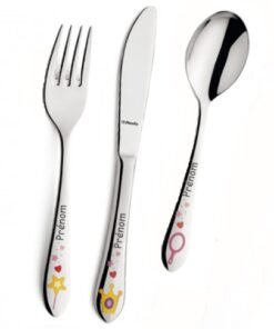 Couverts personnalisés princesse