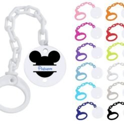 Attache tétine personnalisée Silhouette Souris