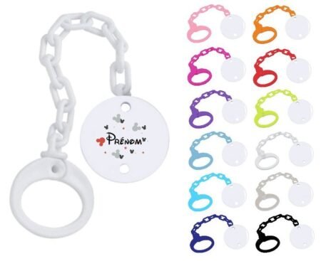 Attache tétine personnalisée Souris