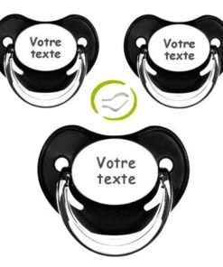 Tétines personnalisées Chupa (noires)