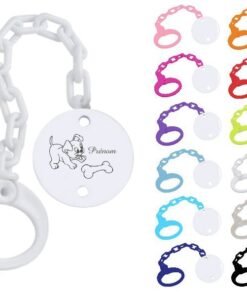 Attache-tétine personnalisée chiot